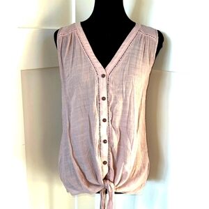 Ivy Ridge Button Down Lightweight Tank